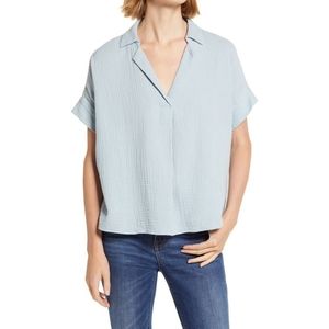Madewell, medium, Park Gauze Popover Shirt